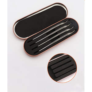 Металлический чехол для пинцетов серебристый Металлический чехол для пинцетов серебристый