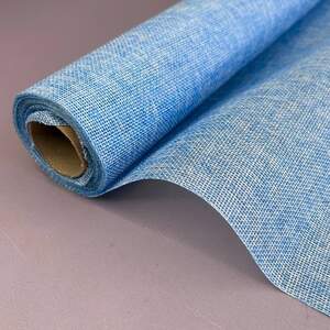 Мешковина декоративная, ширина 48см - 4,5м голубая Мешковина декоративная, ширина 48см - 4,5м голубая