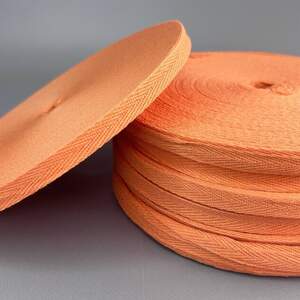 Морковный киперная лента 1 см (киперная тесьма 10мм)