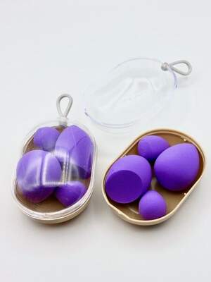 Набор бьюти-блендеров для макияжа Фиолетовый, 4шт