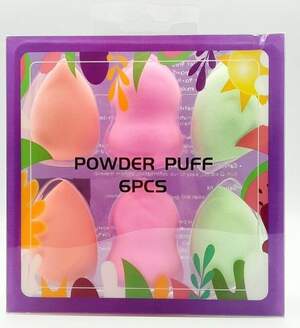 Набор бьюти-блендеров для макияжа, 6шт