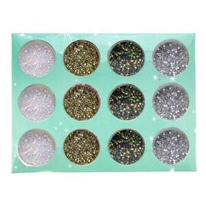 Набор декора для дизайна ногтей, Кристаллы, 12шт