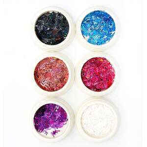 Набор декора для ногтей, Буквы 2, 6 цветов