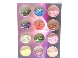 Набор декора для ногтей, Заостренный овал, 12 цветов