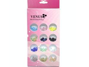 Набор декора для ногтей, Имитация Кошачьего глаза, 12 цветов