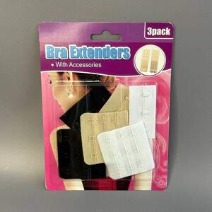 Набор застежек для бюстгальтера на 3 крючка 5х5,5 см