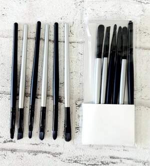 Набор кисточек для глаз и бровей, 6шт Набор кисточек для глаз и бровей, 6шт