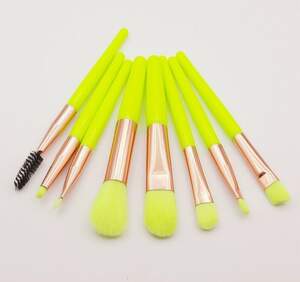 Набор кисточек для макияжа Салатовый, 8шт