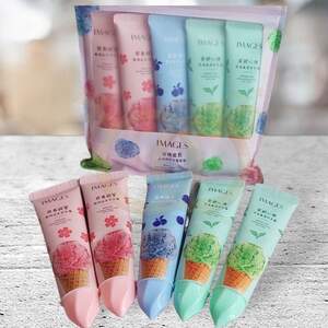 Набор кремов для рук 5в1 Images с экстрактами мяты, черники и сакуры
