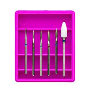 Набор насадок для аппаратного маникюра 9-4, 6 шт