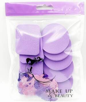 Набор спонжей для тональной основы, 10шт