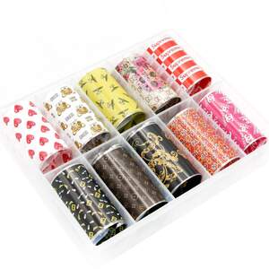 Набор фольги для дизайна ногтей 03, 10шт