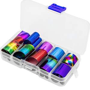 Набор фольги для дизайна ногтей 21, 10шт