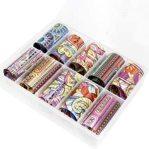 Набор фольги для дизайна ногтей 36, 10шт