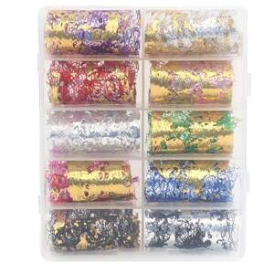 Набор фольги-сетки для дизайна ногтей 05, 10шт