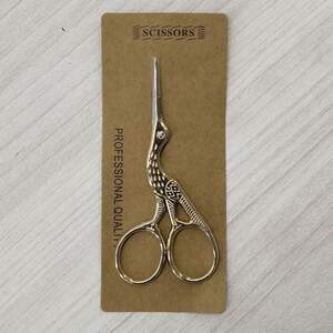 Ножницы 95 мм для рукоделия Цапельки - золото