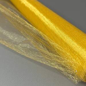 Органза декоративная, ширина 48см - 4,5м золотой