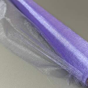 Органза декоративная, ширина 48см - 4,5м лавандовый