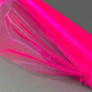 Органза декоративная, ширина 48см - 4,5м ярко розовый Органза декоративная, ширина 48см - 4,5м ярко розовый