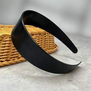 Основа обруч для волос пластиковая 4 см - черный