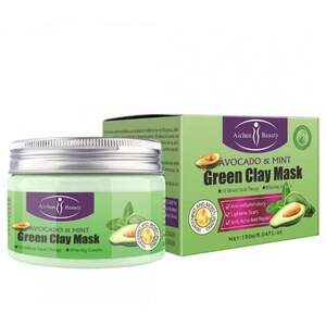 Очищающая маска для лица из зеленой глины с маслом авокадо и мятой Aichun Beauty, 150 г Очищающая маска для лица из зеленой глины с маслом авокадо и мятой Aichun Beauty, 150 г