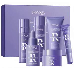 Подарочный антивозрастной набор косметики для лица 6в1 Bioaqua Retinol с ретинолом Подарочный антивозрастной набор косметики для лица 6в1 Bioaqua Retinol с ретинолом