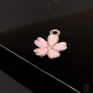 Подвеска Розовый цветок 14х17 мм, цвет Сталь Подвеска Розовый цветок 14х17 мм, цвет Сталь