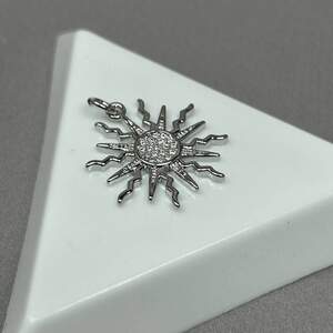 Подвеска Солнце гиппоаллергенный сплав 20 мм - Сталь Подвеска Солнце гиппоаллергенный сплав 20 мм - Сталь