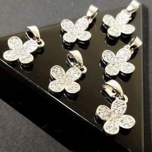 Подвеска (гиппоалергенный спла) Клевер 10х16 мм, Серебро Подвеска (гиппоалергенный спла) Клевер 10х16 мм, Серебро