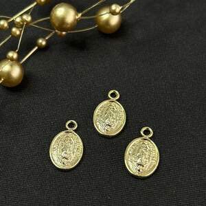 Подвеска 9х14мм, 18К золото лимонный цвет Подвеска 9х14мм, 18К золото лимонный цвет