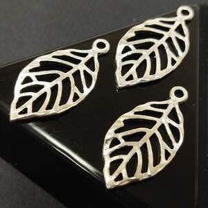 Подвеска Листик 12х26 мм, цвет Сталь Подвеска Листик 12х26 мм, цвет Сталь