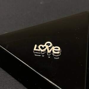 Подвеска металлическая Love 7х13 мм, цвет Сталь Подвеска металлическая Love 7х13 мм, цвет Сталь