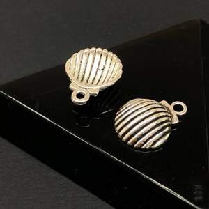 Подвеска металлическая Ракушка 13х16 мм, цвет Сталь Подвеска металлическая Ракушка 13х16 мм, цвет Сталь