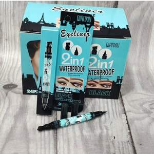 Подводка маркер для глаз c штампом 2в1 Qianxiu Подводка маркер для глаз c штампом 2в1 Qianxiu