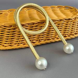 Подхват для штор гибкий Сфера - светлое золото Подхват для штор гибкий Сфера - светлое золото