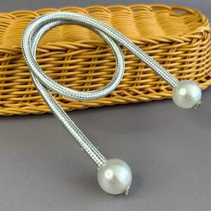 Подхват для штор гибкий Сфера - серебро Подхват для штор гибкий Сфера - серебро