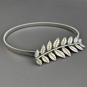 Подхват для штор металлический - Папоротник серебро Подхват для штор металлический - Папоротник серебро