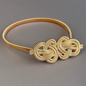 Подхват для штор металлический - Узлы розовое золото Подхват для штор металлический - Узлы розовое золото