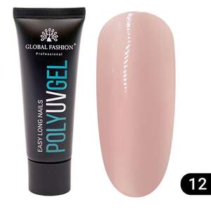 Полигель для наращивания ногтей Global Fashion 30 г 12