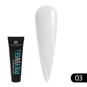 Полигель для наращивания ногтей с шимером Global Fashion 30 г 03 Полигель для наращивания ногтей с шимером Global Fashion 30 г 03