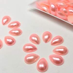 Полубусина капля цвет-07 10х14мм, 20 шт/уп Полубусина капля цвет-07 10х14мм, 20 шт/уп