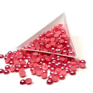 Полубусины перламутровые 6 мм, 20 гр/уп цвет - кораловый Z39