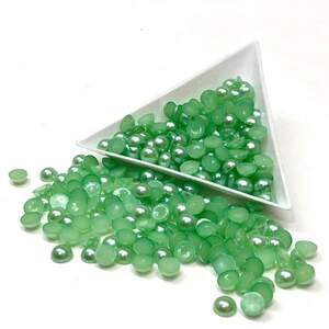 Полубусины перламутровые 6 мм, 20 гр/уп цвет - салатовый Z14