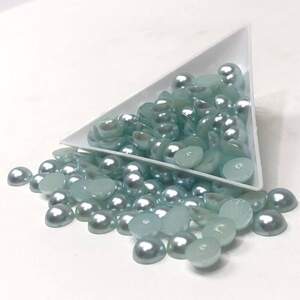 Полубусины перламутровые 8мм, 10 гр/уп - цвет серый #12 Полубусины перламутровые 8мм, 10 гр/уп - цвет серый #12