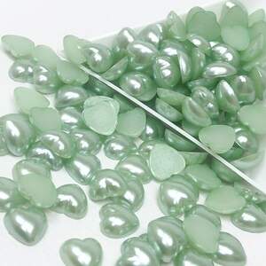 Полубусины сердечки 10мм, #Z14 - 25шт/уп Полубусины сердечки 10мм, #Z14 - 25шт/уп