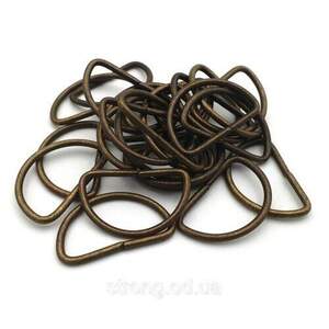 Полукольцо 25мм 100шт Антик