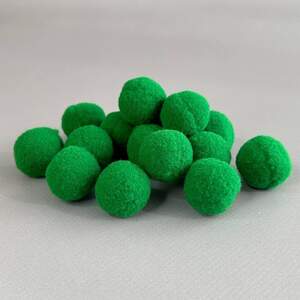 Помпон велюровый 2 см - зеленый