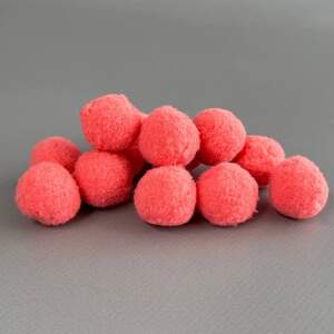 Помпон велюровый 2 см - коралловый