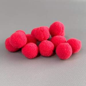 Помпон велюровый 2 см - малиновый