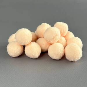 Помпон велюровый 2 см - персиковый